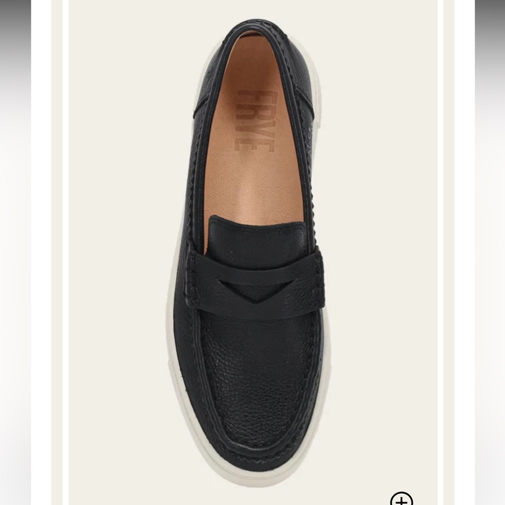 Frye Women’s Black Leather Slip-On Loafers